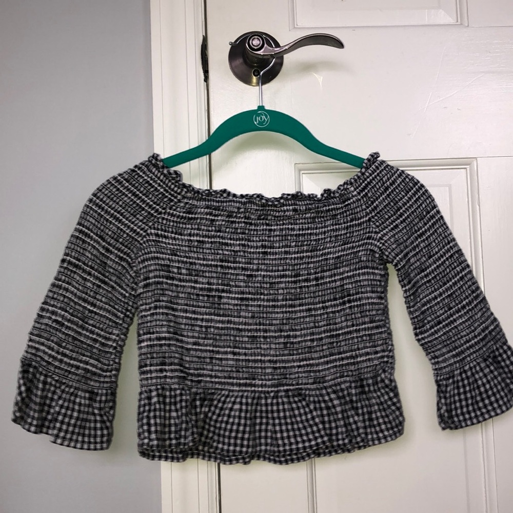 Off the shoulder crop top